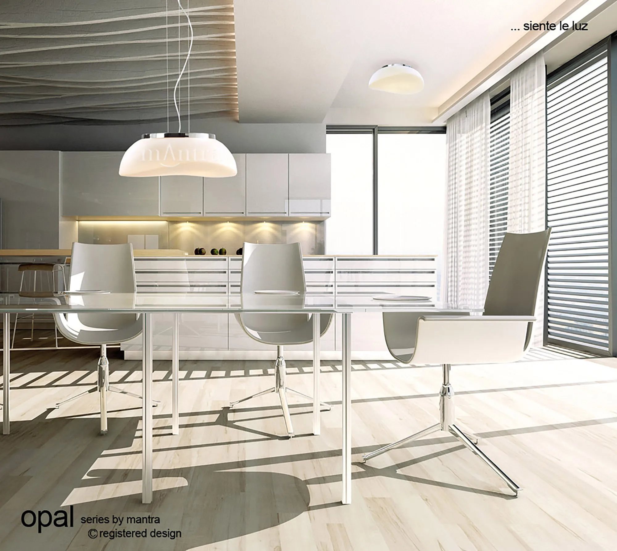 Opal Ceiling Lights Mantra Single Pendant